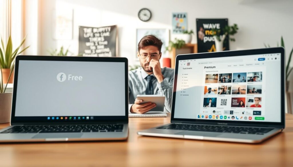 Análise entre opções gratuitas e premium Análise entre opções gratuitas e premium
